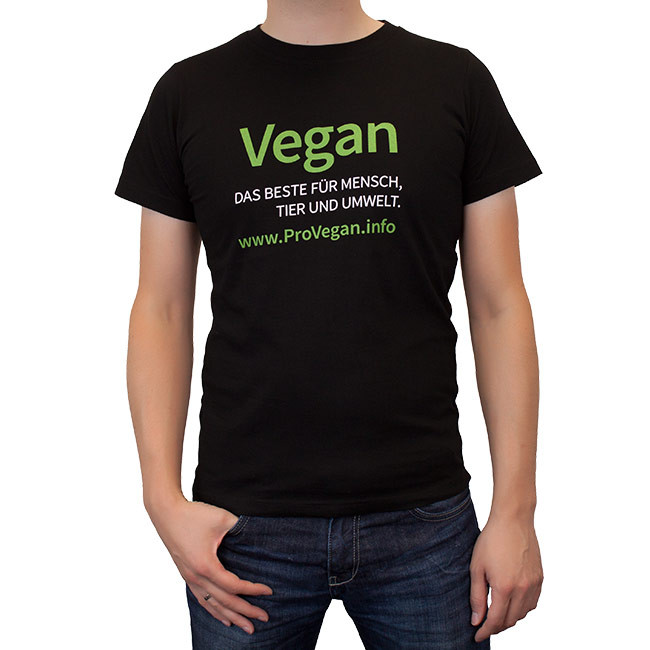 ProVegan T-Shirt Unisex (schwarz)