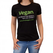 ProVegan T-Shirt Woman (schwarz)
